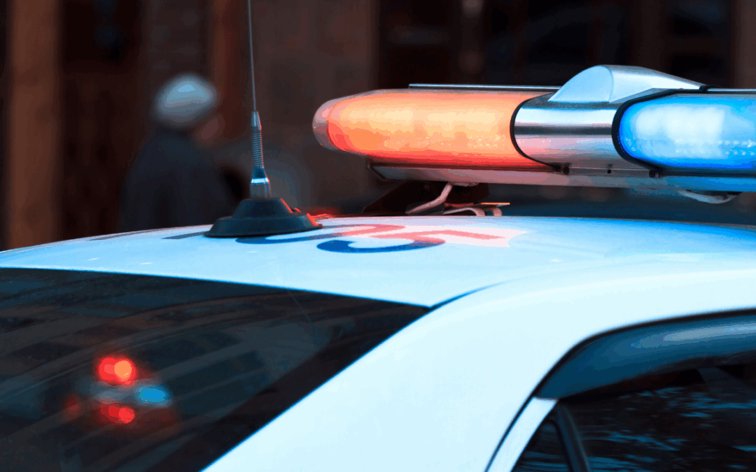 Police lights on after man arrested for causing a death in a San Antonio bicycle accident